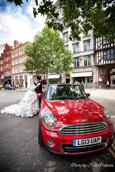 London Mini Cooper Wedding 1