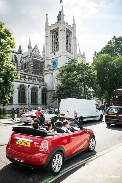 London Mini Cooper Wedding 11
