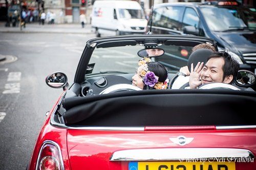 London Mini Cooper Wedding 6