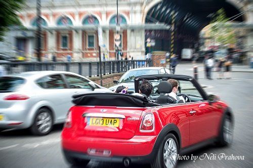London Mini Cooper Wedding 5