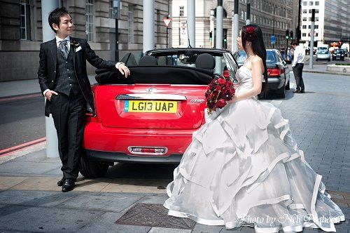 London Mini Cooper Wedding 8